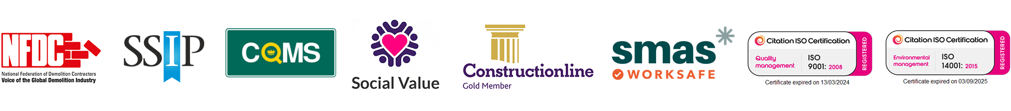 Industry accredited logos