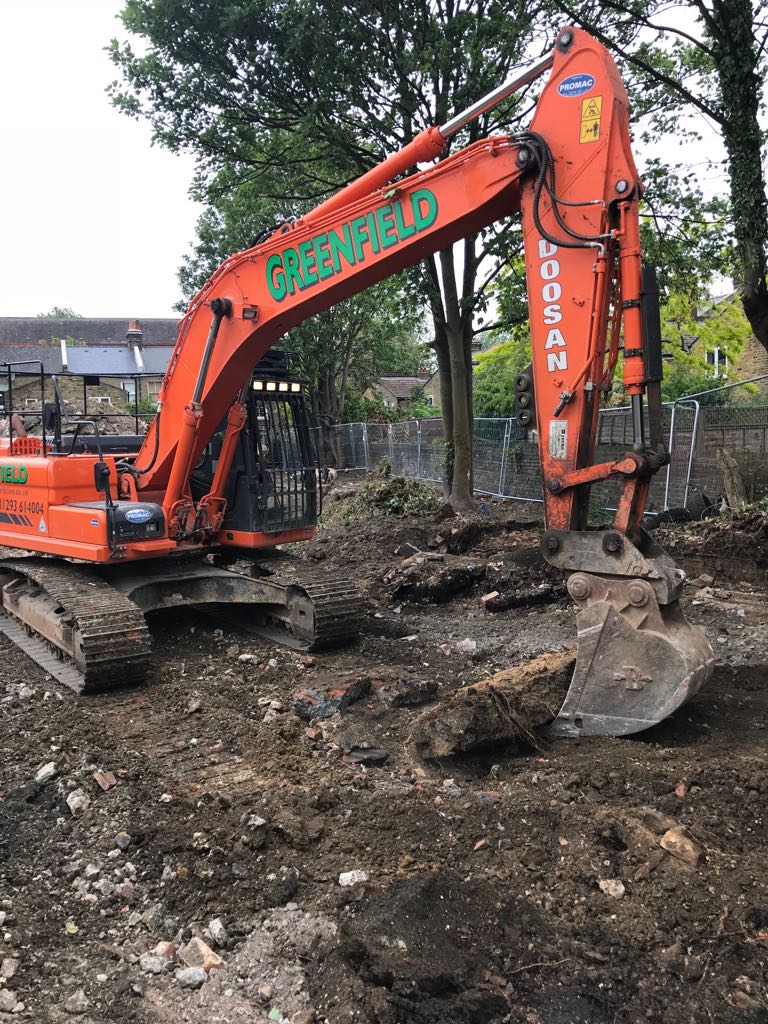 Avonley Road clearing site2
